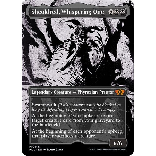 Sheoldred, Whispering One (Halo Foil) - MUL