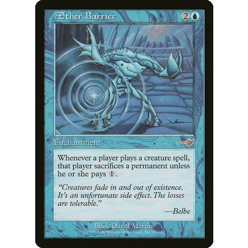 Aether Barrier - NEM