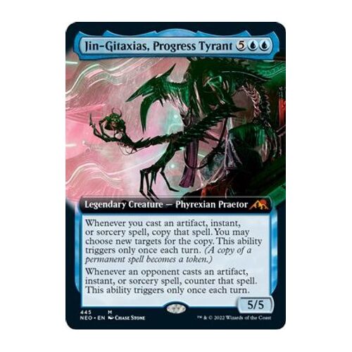 Jin-Gitaxias, Progress Tyrant (Extended Art) FOIL - NEO
