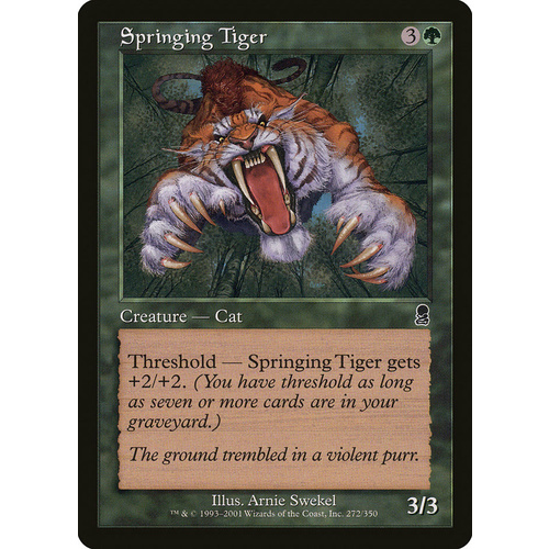 Springing Tiger FOIL - ODY