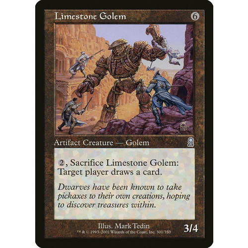Limestone Golem FOIL - ODY