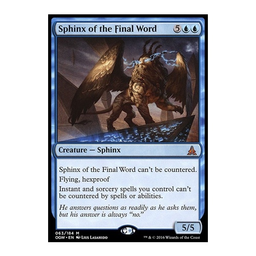 Sphinx of the Final Word FOIL - OGW