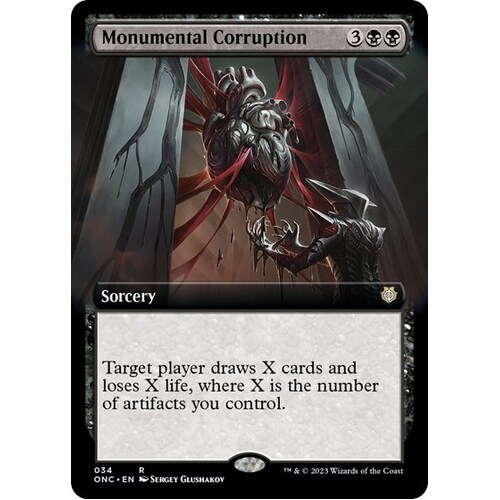 Monumental Corruption (Extended Art) FOIL - ONC