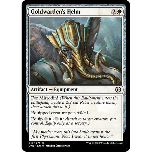 Goldwarden's Helm FOIL - ONE