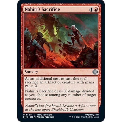 Nahiri's Sacrifice FOIL - ONE