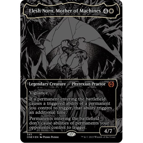 Elesh Norn, Mother of Machines (Oil Slick Raised Foil) - ONE