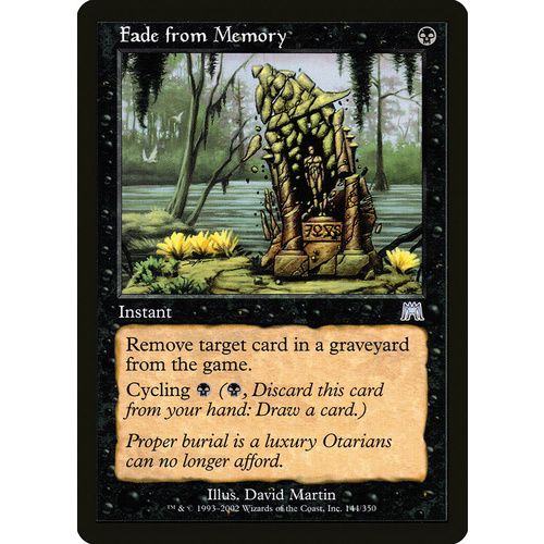 Fade from Memory - ONS