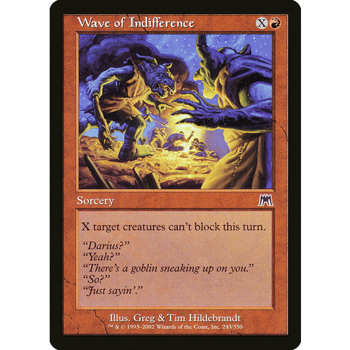 Wave of Indifference - ONS