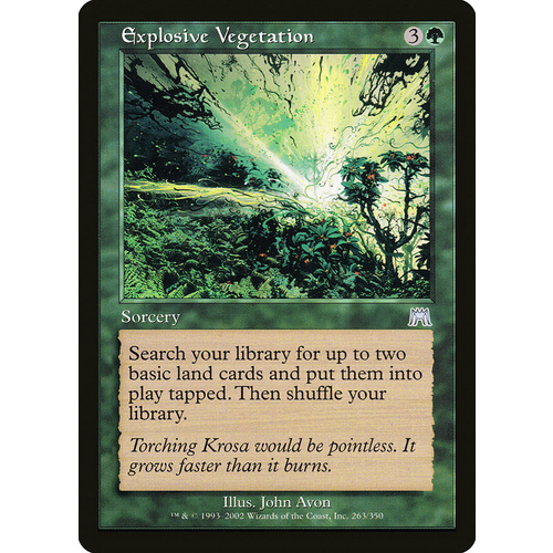 Explosive Vegetation - ONS