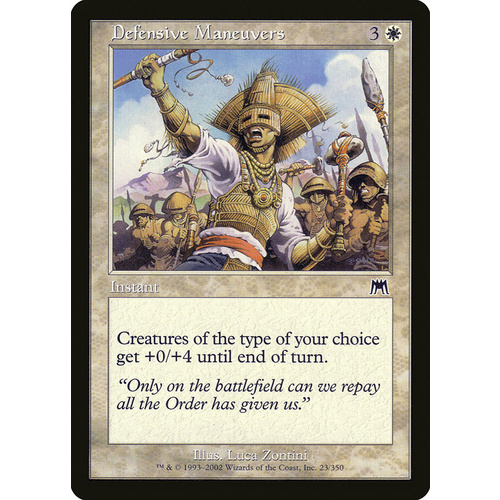 Defensive Maneuvers FOIL - ONS