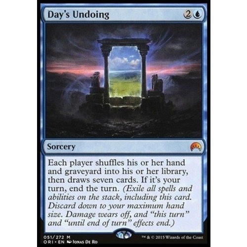 Day's Undoing - ORI