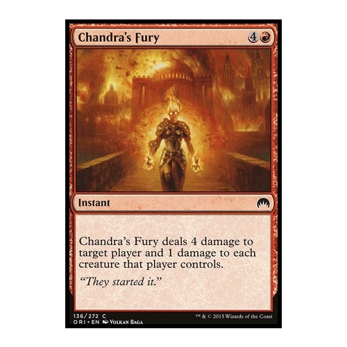 Chandra's Fury FOIL - ORI