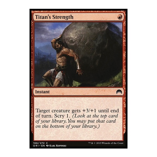 Titan's Strength FOIL - ORI