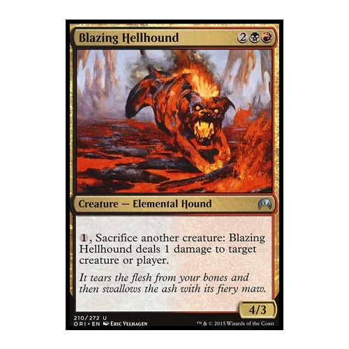 Blazing Hellhound FOIL - ORI