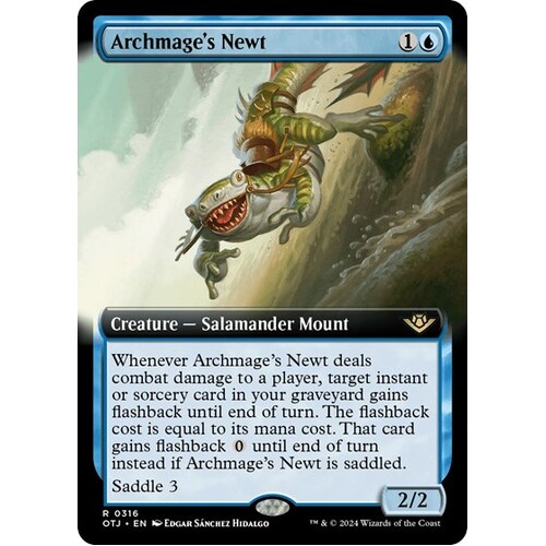 Archmage's Newt (Extended Art) FOIL - OTJ