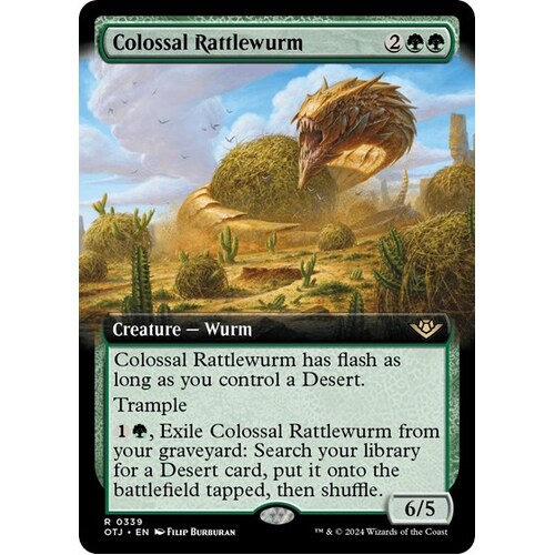 Colossal Rattlewurm (Extended Art) FOIL - OTJ