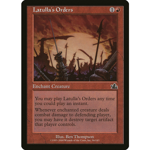 Latulla's Orders - PCY