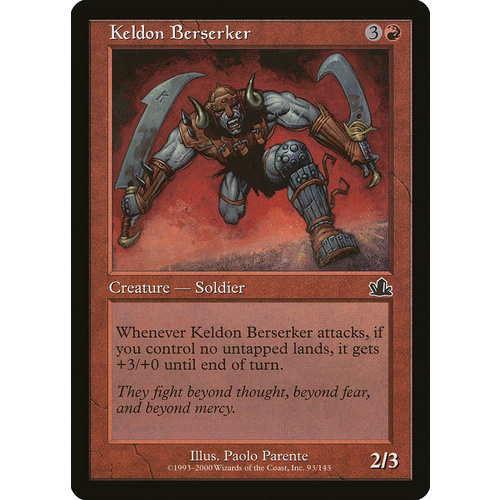 Keldon Berserker FOIL - PCY