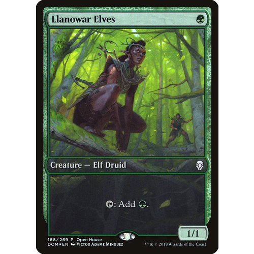 Llanowar Elves Full Art FOIL - DOM