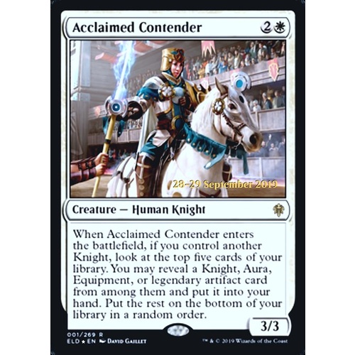 Acclaimed Contender (Prerelease) FOIL - ELD