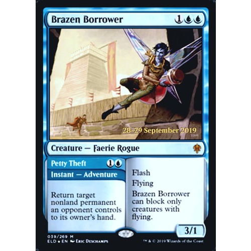 Brazen Borrower // Petty Theft (Prerelease) FOIL - ELD