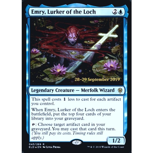 Emry, Lurker of the Loch (Prerelease) FOIL - ELD