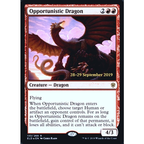 Opportunistic Dragon (Prerelease) FOIL - ELD