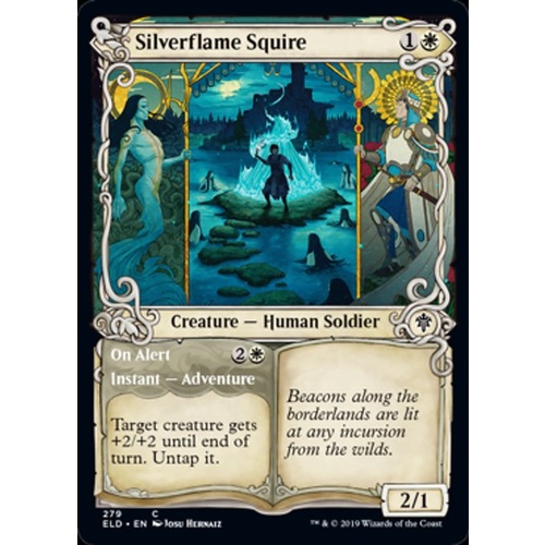 Silverflame Squire // On Alert (Showcase) FOIL - ELD