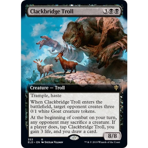 Clackbridge Troll (Extended) FOIL - ELD