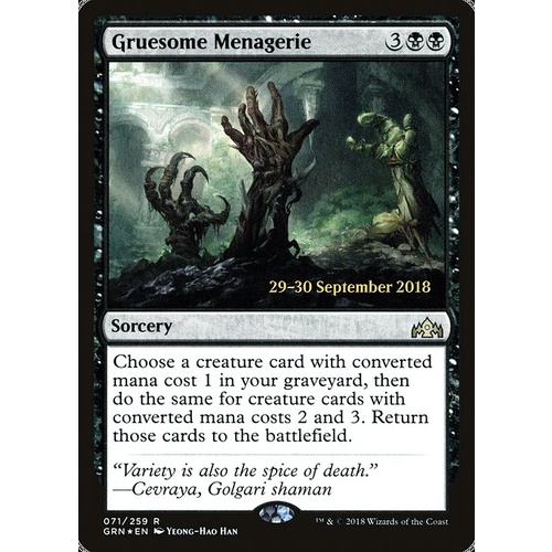 Gruesome Menagerie Pre-Release FOIL - GRN