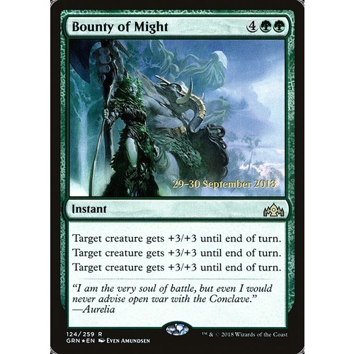 Bounty of Might Pre-Release FOIL - GRN