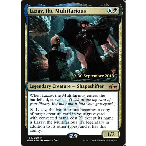 Lazav, the Multifarious Pre-Release FOIL - GRN