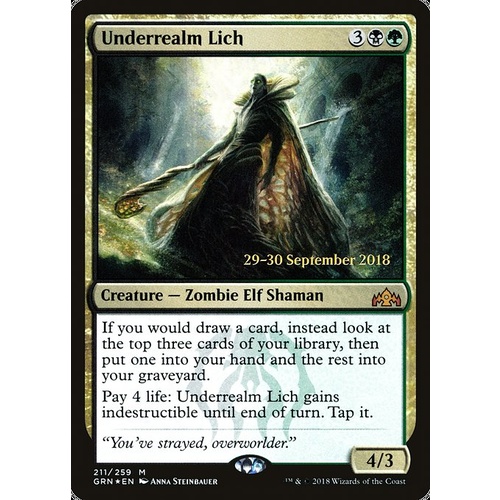 Underrealm Lich Pre-Release FOIL - GRN