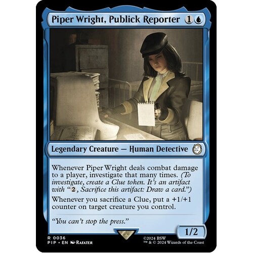 Piper Wright, Publick Reporter - PIP