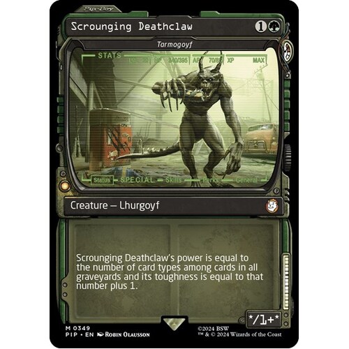 Scrounging Deathclaw - Tarmogoyf (Showcase) FOIL - PIP