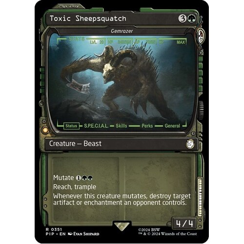 Toxic Sheepsquatch - Gemrazer (Showcase) FOIL - PIP
