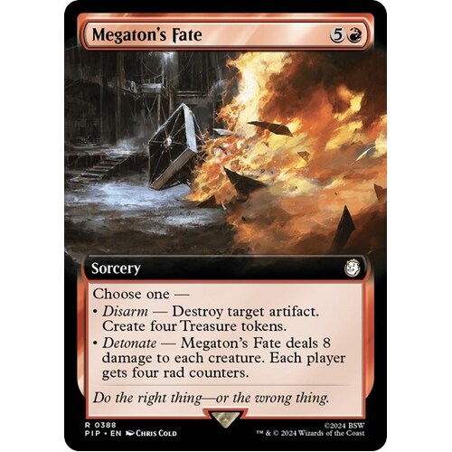 Megaton's Fate (Extended Art) FOIL - PIP