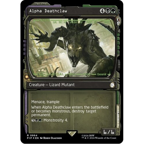 Alpha Deathclaw (Showcase) (Surge Foil) FOIL - PIP