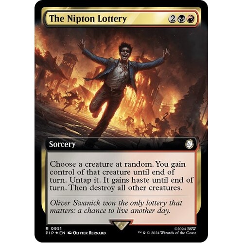 The Nipton Lottery (Extended Art) (Surge Foil) FOIL - PIP