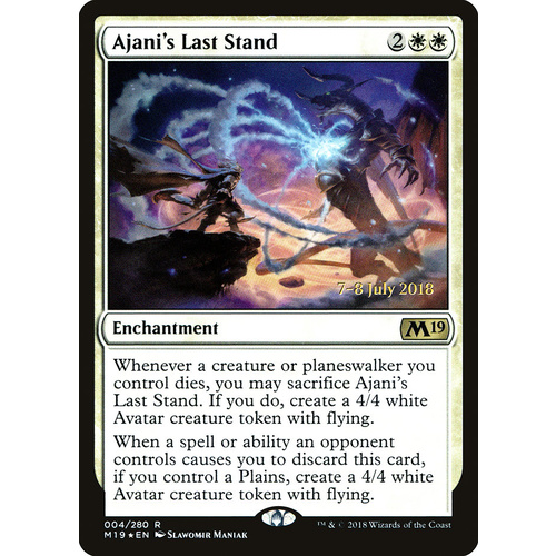 Ajani's Last Stand FOIL - M19