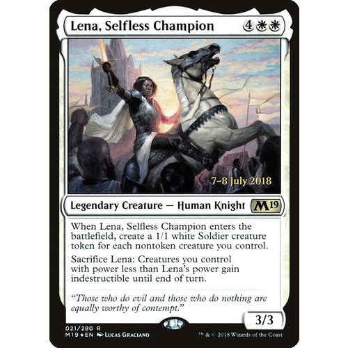 Lena, Selfless Champion FOIL - M19