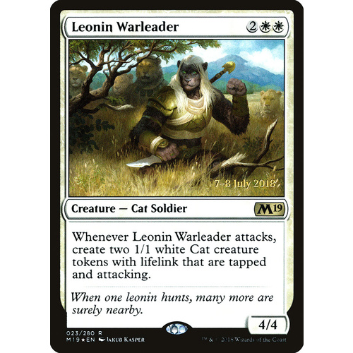 Leonin Warleader FOIL - M19