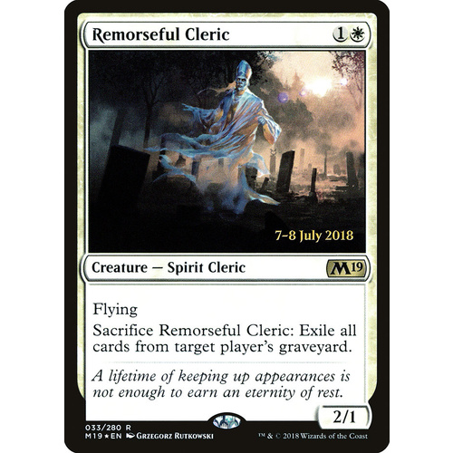 Remorseful Cleric FOIL - M19