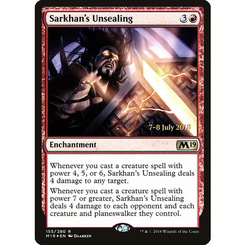 Sarkhan's Unsealing FOIL - M19