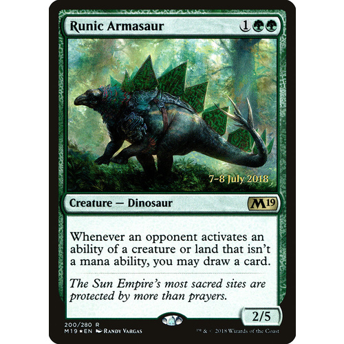 Runic Armasaur FOIL - M19