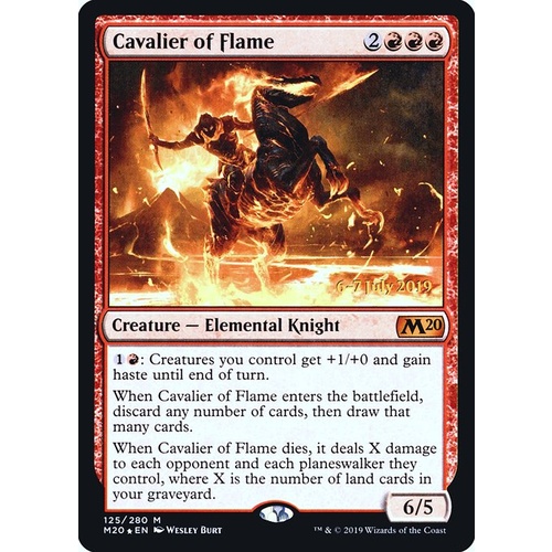 Cavalier of Flame (Prerelease) FOIL - M20