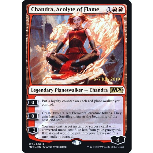 Chandra, Acolyte of Flame (Prerelease) FOIL - M20