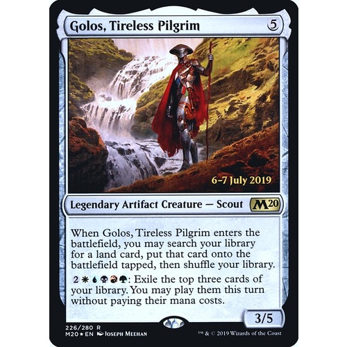 Golos, Tireless Pilgrim (Prerelease) FOIL - M20