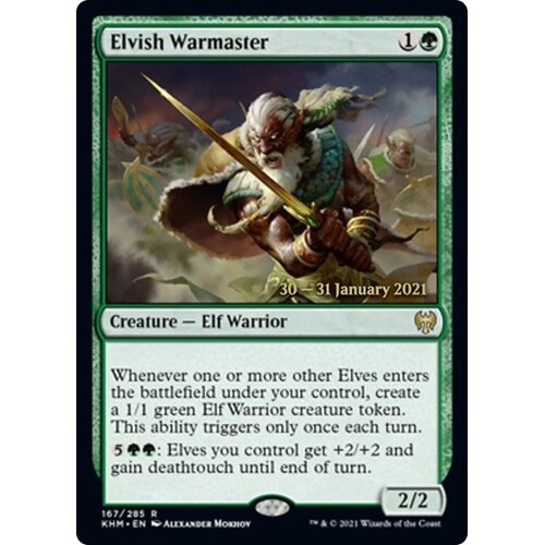 Elvish Warmaster FOIL - PRE