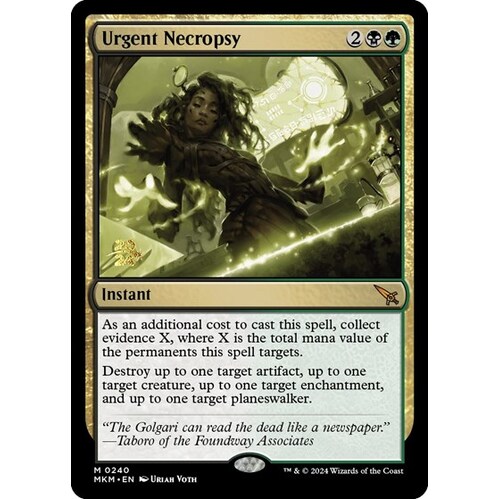 Urgent Necropsy - PRE
